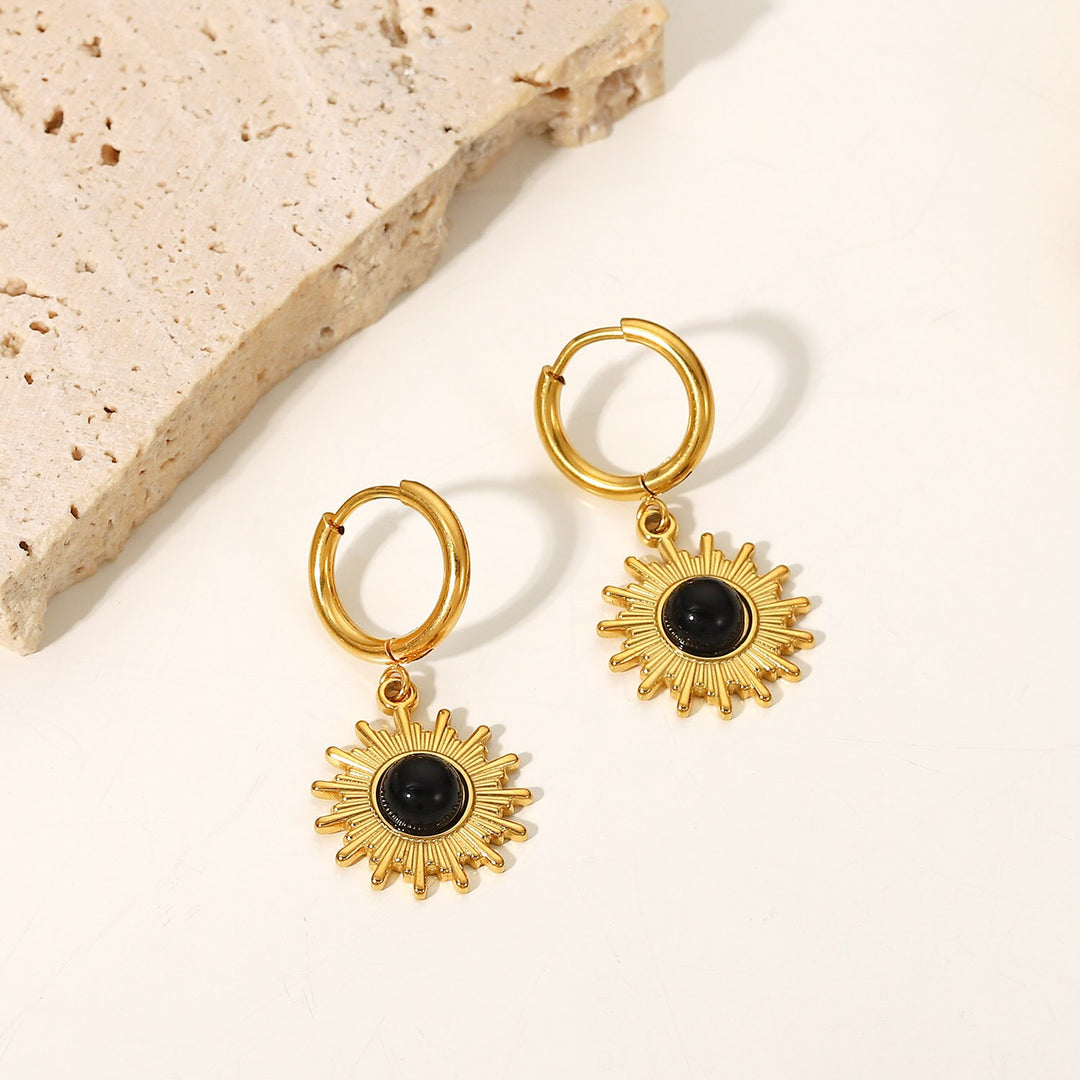 Sun Pendant Earrings