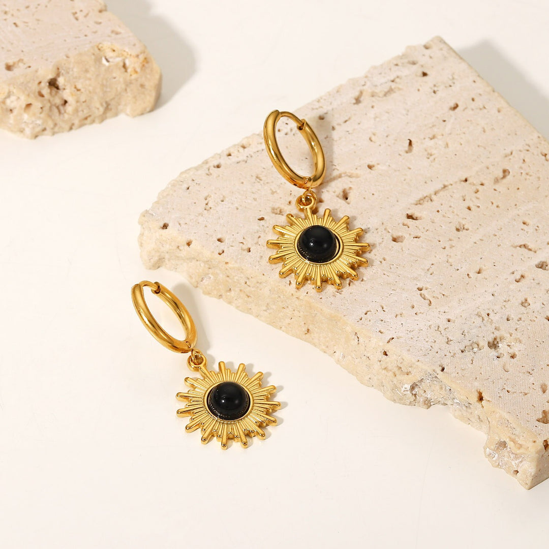 Sun Pendant Earrings