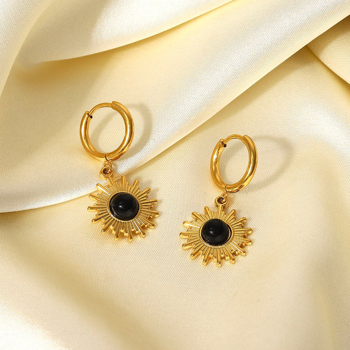 Sun Pendant Earrings