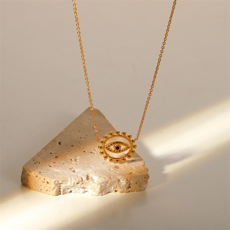 Cutout  Eye Necklace