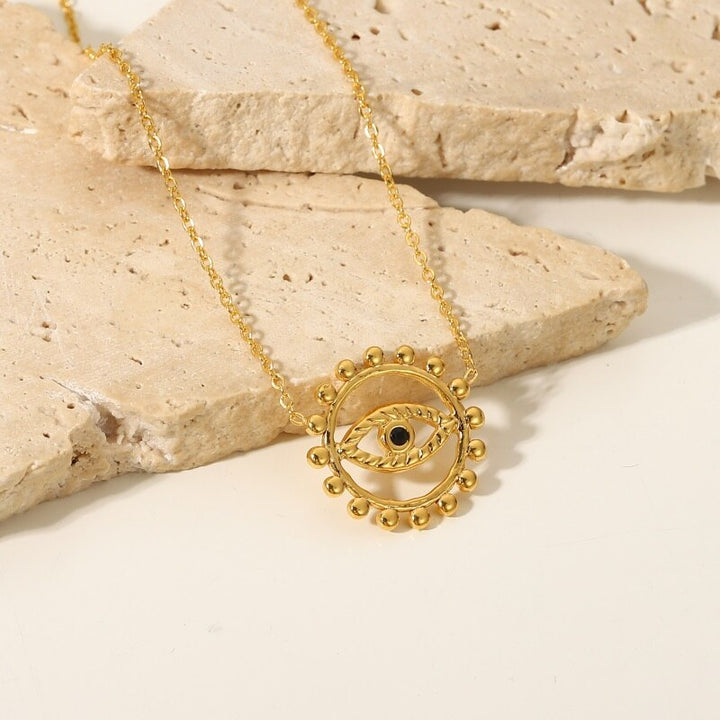 Cutout  Eye Necklace