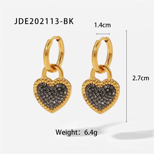 Pendant Heart Earrings