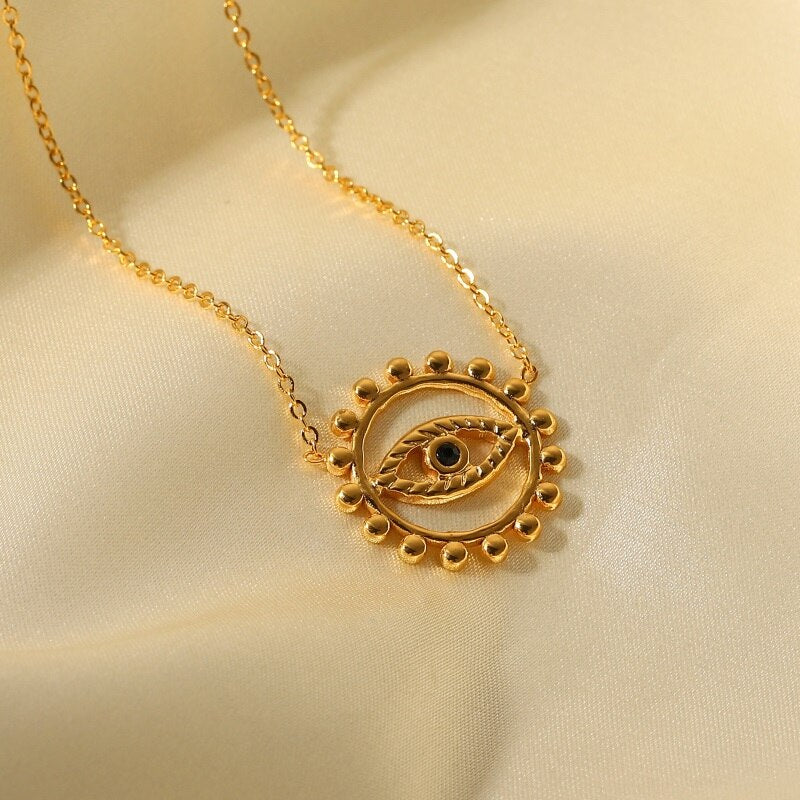 Cutout  Eye Necklace