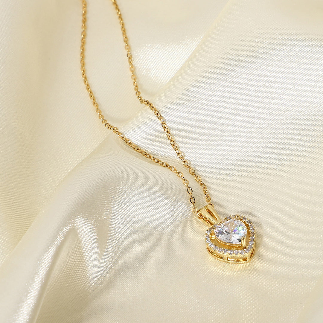 Iced Heart Necklace