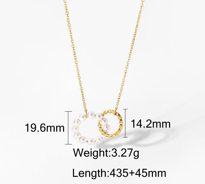 Double Circle Necklace