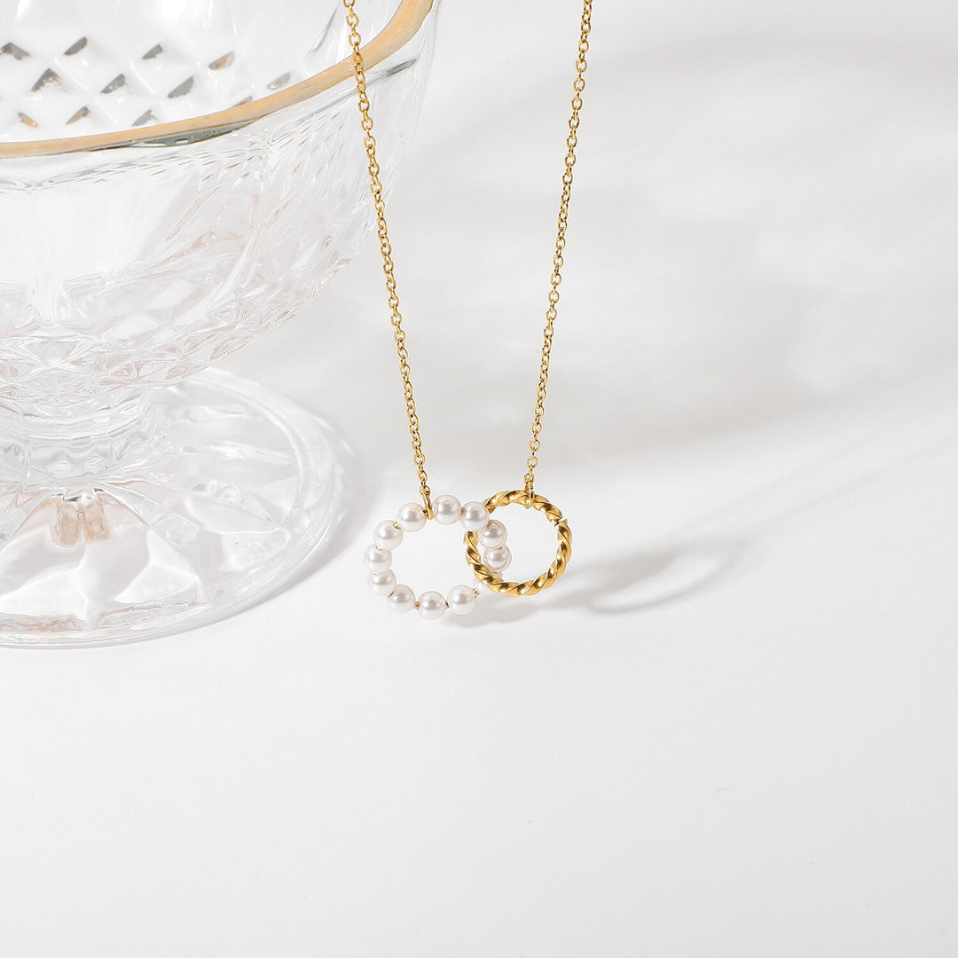 Double Circle Necklace