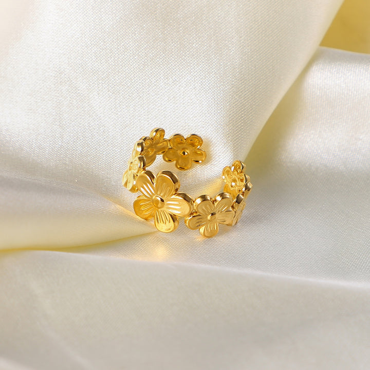 Flower Adjustable Ring