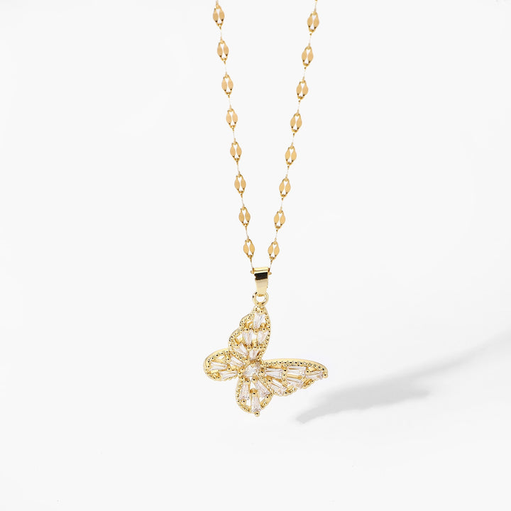 Iced Butterfly Necklace