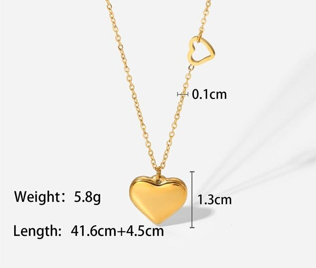 Double Heart Necklace