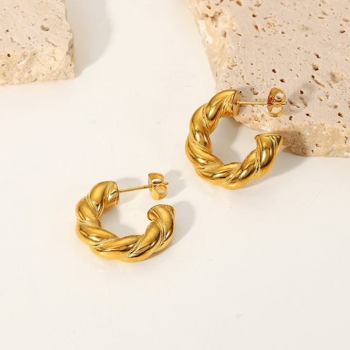 Twisted Hoop Earrings