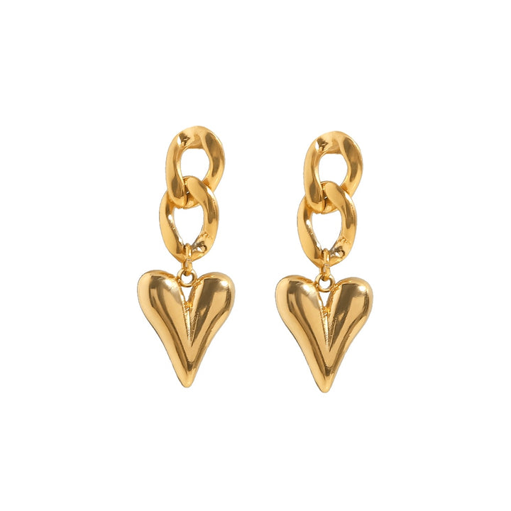 Heart Drop Earrings