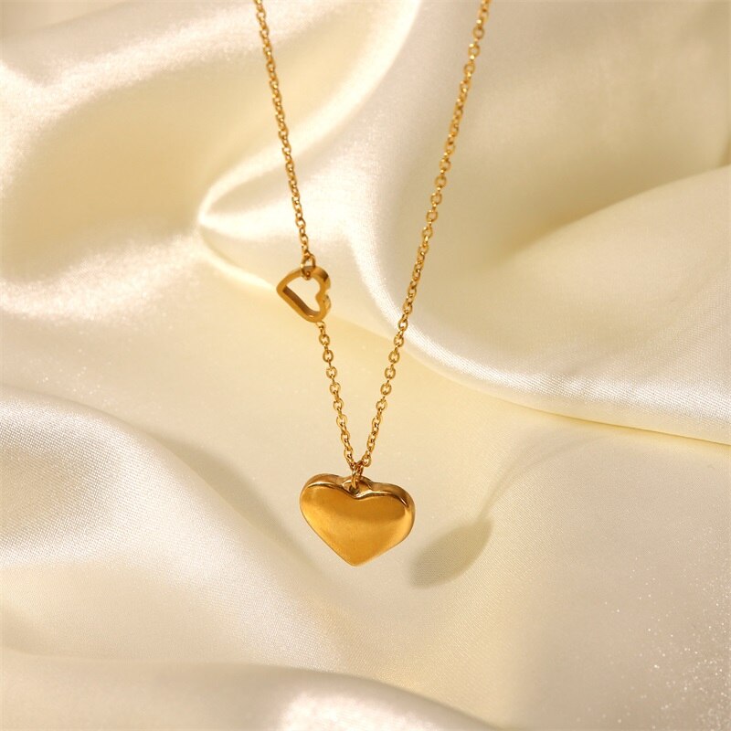 Double Heart Necklace