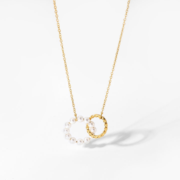 Double Circle Necklace